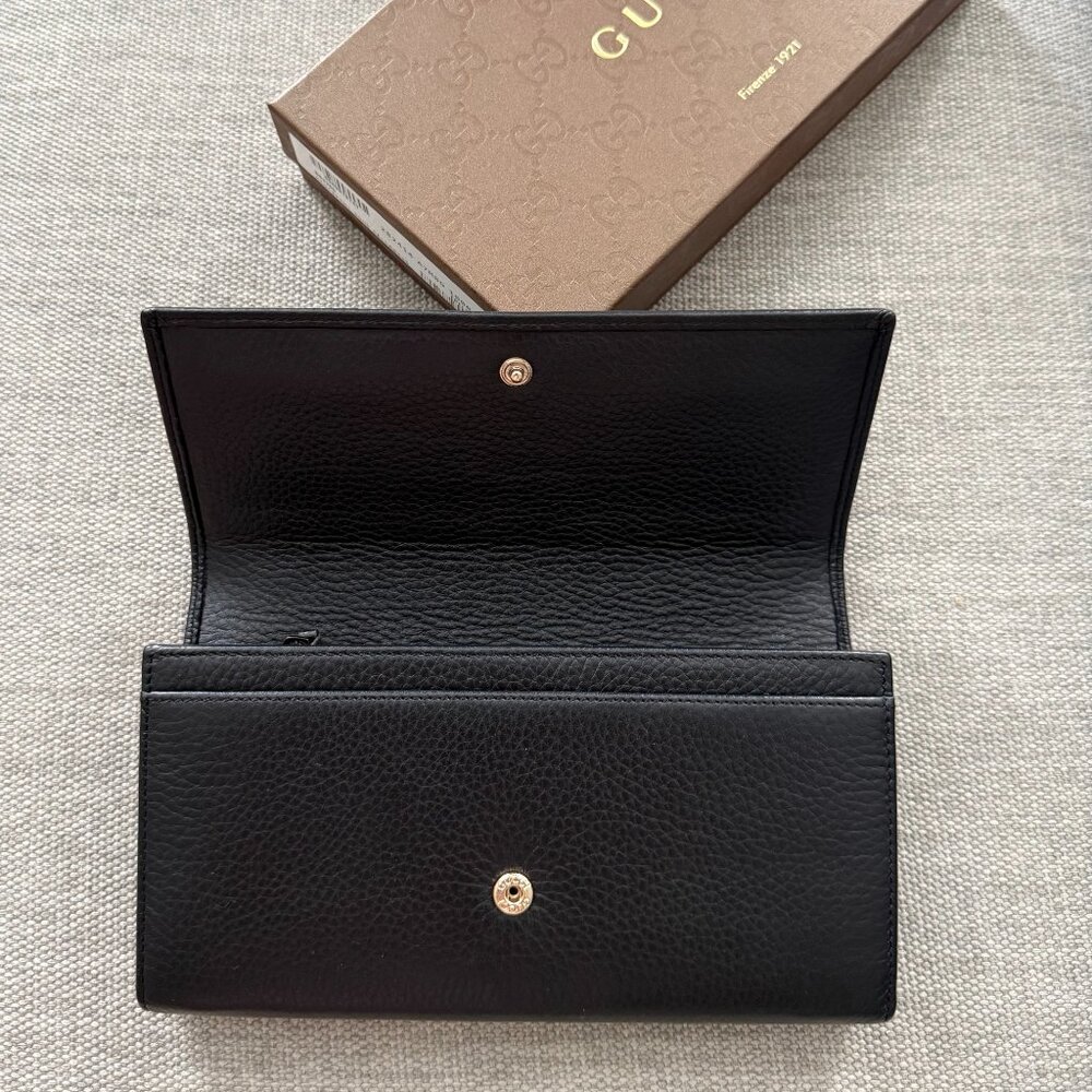 New Gucci Soho Black Continental Wallet - Picture 4 of 7